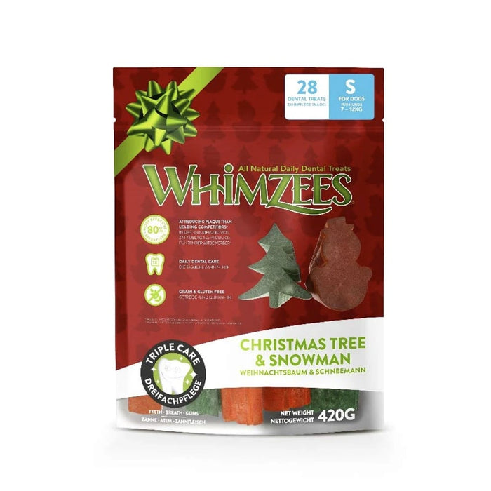 Whimzees Holiday Variety Bag Small 28pc Assorted