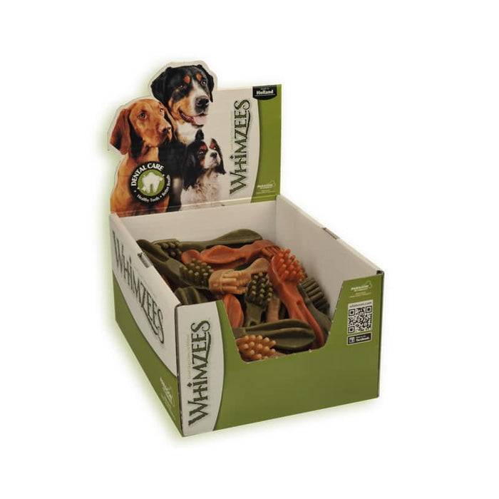 Whimzees Toothbrush Dental Dog Treats - Large