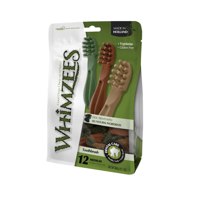 Whimzees Toothbrush Dental Dog Treats - Medium