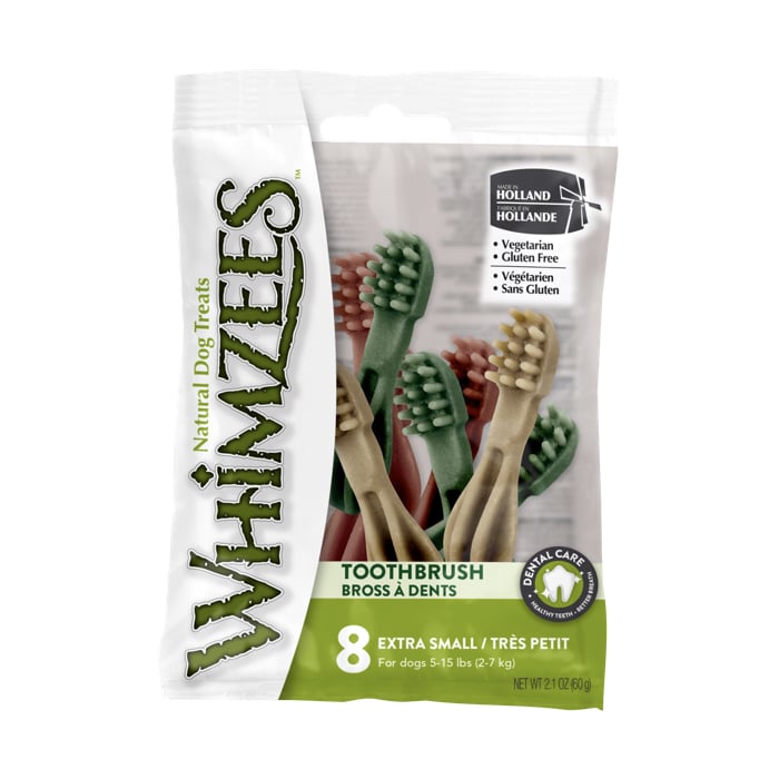 Whimzees Toothbrush Dental Dog Treats - X-Small