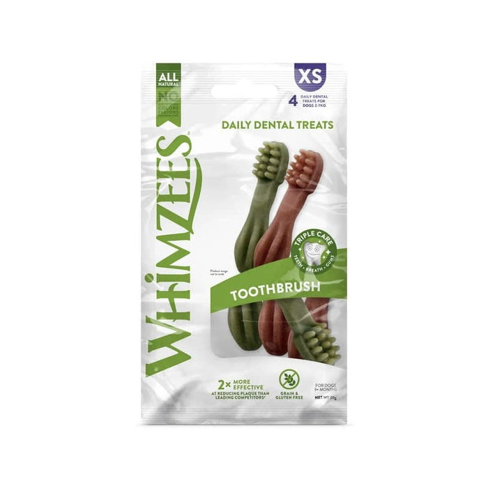 Whimzees Toothbrush Dental Dog Treats - X-Small