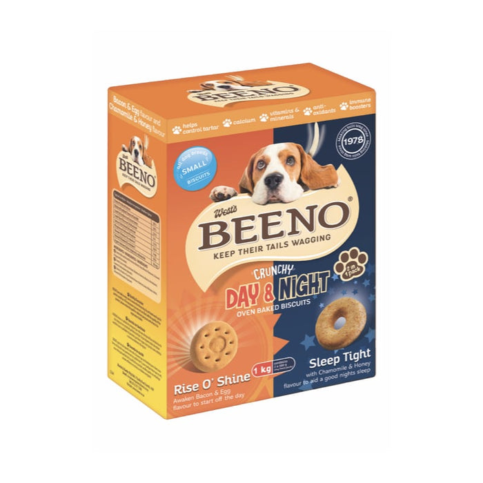 Beeno Crunchy Dog Biscuits Day & Night 1KG