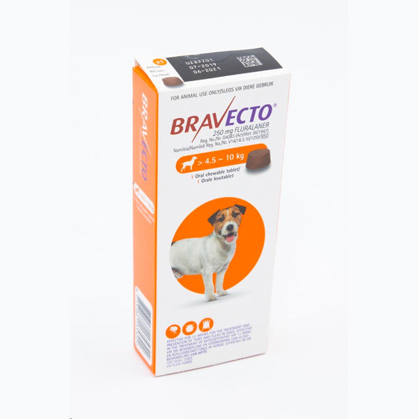 Bravecto Tick and Flea Small Dogs 4,5-10kg 1 Chew