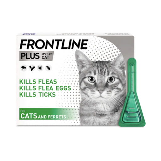 Frontline Plus Cats Fleas Ticks and Lice Treatment 3 Pip