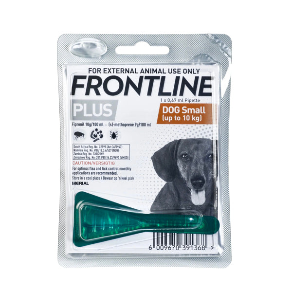 Frontline Plus Small Dogs Fleas Ticks and Lice Treatment 0-10kg
