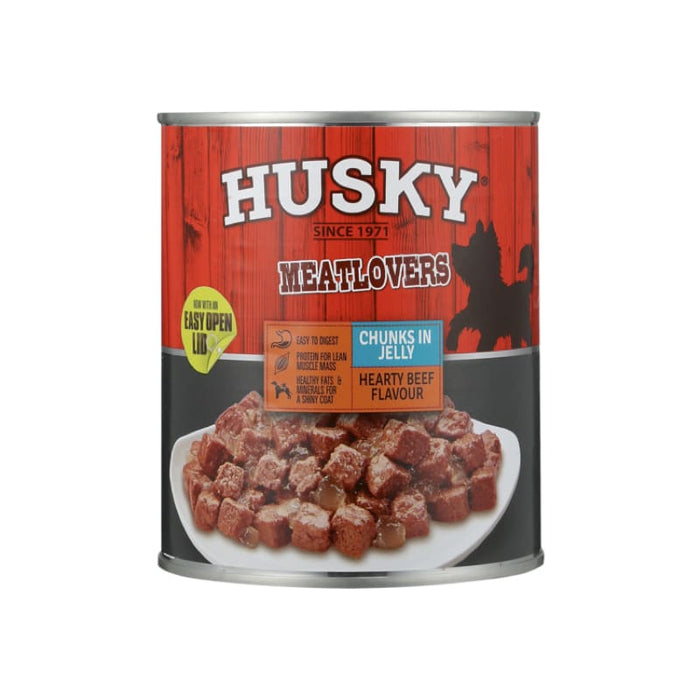 Husky Meatlovers Beef Chunks In Jelly 775G