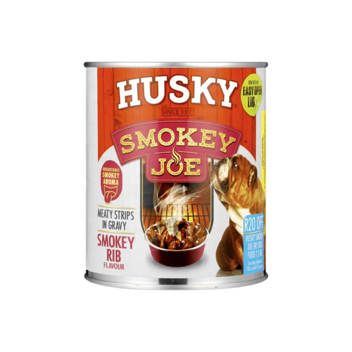Husky Smokey Joe Meaty Strips in Gravy Rib 775G