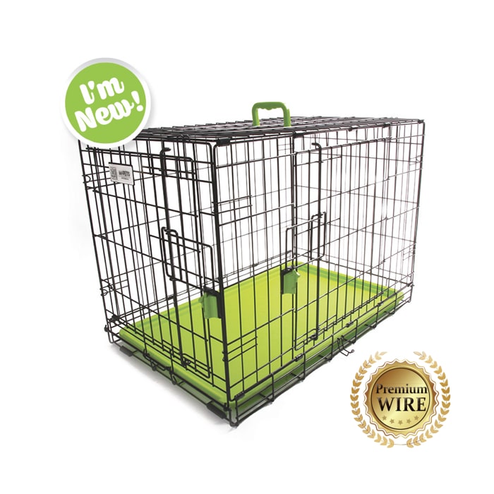 M-Pets Wire Crate Voyager Green
