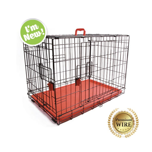M-Pets Wire Crate Voyager Red