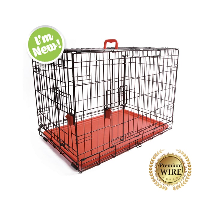 M-Pets Wire Crate Voyager Red