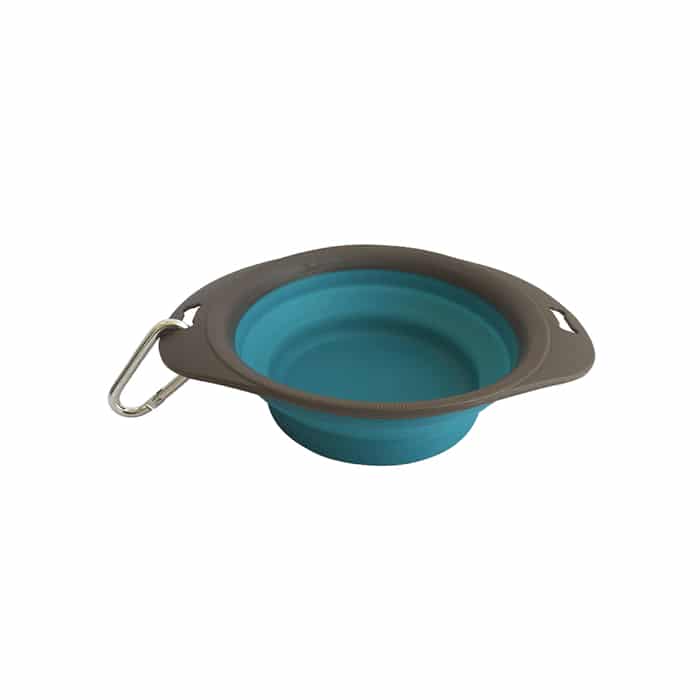 M-Pets On-the-Road Foldable Bowl (Turquoise)