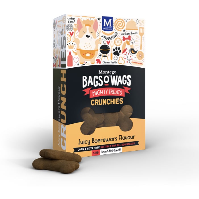 Montego Bags O' Wags Boerie Crunchies 1KG