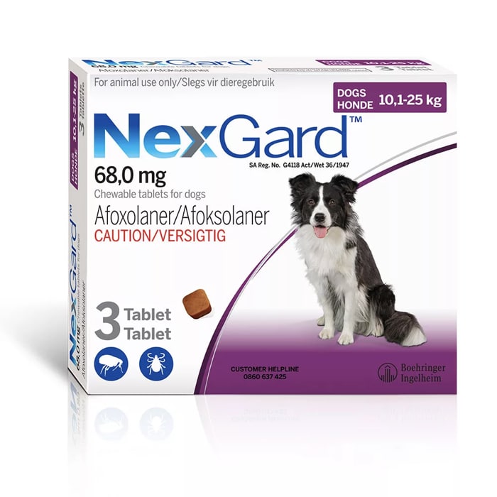 NexGard Tick and Flea Chew Medium and Large Dog 3 Chew