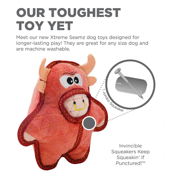 Outward Hound Toy Xtreme Seamz Bull