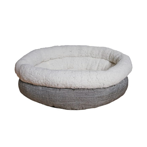 Rosewood Deep Tweed Round Bed