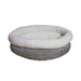 Rosewood Deep Tweed Round Bed