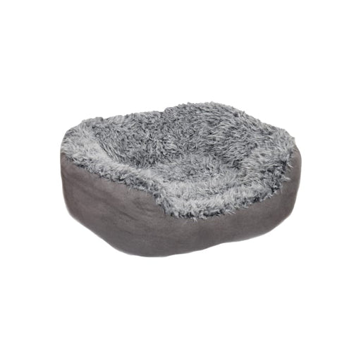 Rosewood Faux Oval Bed Suede Grey