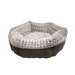 Rosewood Tweed and Plush Round Pet Bed