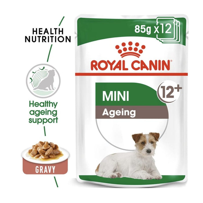 ROYAL CANIN Mini Adult Ageing 12+ Wet Dog Food (12 x 85g)