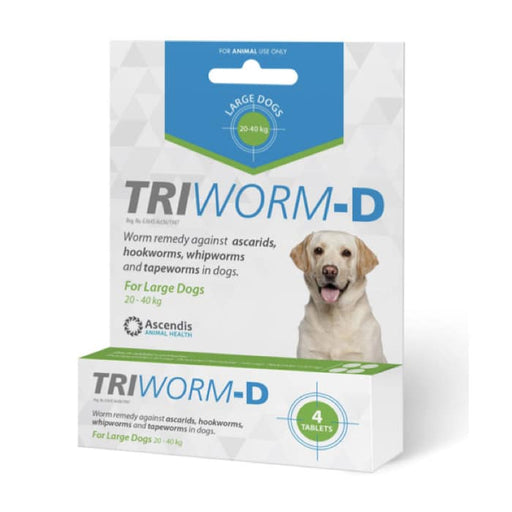 Triworm Deworming Tab Large Breed Dog