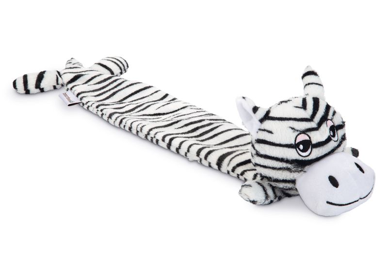 Beeztees Zebra Dux Plush Dog Toy